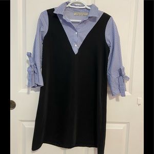 Zara striped dress in size M